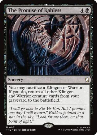 The Promise of Kahless (Surge Foil) [Commander: Star Trek] Foil
