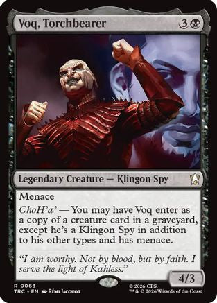 Voq, Torchbearer (Surge Foil) [Commander: Star Trek] Foil