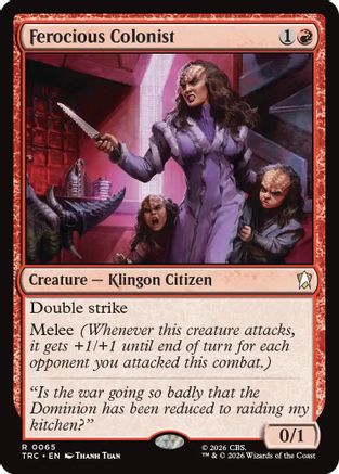 Ferocious Colonist (Surge Foil) [Commander: Star Trek] Foil