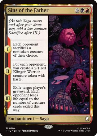 Sins of the Father (Surge Foil) [Commander: Star Trek] Foil