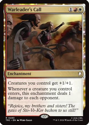Warleader's Call (Surge Foil) [Commander: Star Trek] Foil
