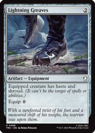 Lightning Greaves (Surge Foil) [Commander: Star Trek] Foil