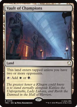 Vault of Champions (Surge Foil) [Commander: Star Trek] Foil