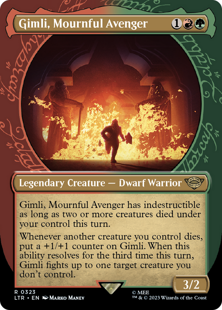 Gimli, Mournful Avenger (Showcase) - [The Lord of the Rings: Tales of Middle-earth]: (Showcase) (Borderless)