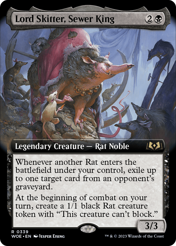 Lord Skitter, Sewer King (Extended Art) - [Wilds of Eldraine]: (Extended Art)