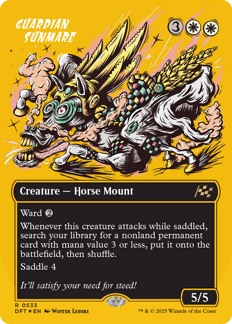 Guardian Sunmare (Borderless) (First-Place Foil) [Aetherdrift] Foil