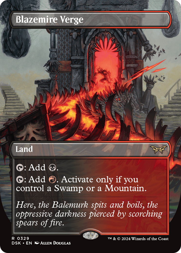 Blazemire Verge (Borderless) - Duskmourn: House of Horror