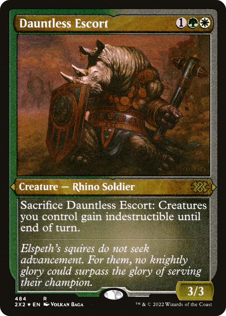 Dauntless Escort (Foil Etched) [Double Masters 2022] Foil