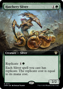 Hatchery Sliver (Extended Art): (Extended Art) [Commander Masters]
