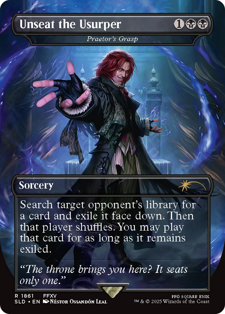 Praetor's Grasp (SLD-1861) - Secret Lair Drop / Unseat the Usurper (Borderless) Foil