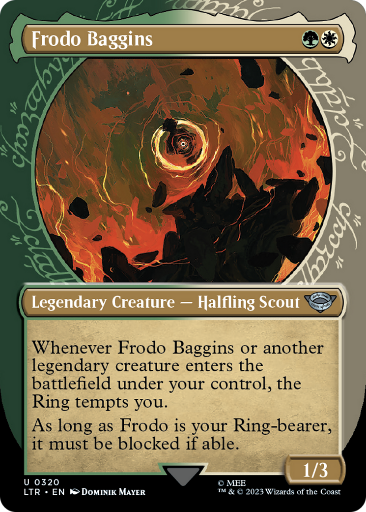 Frodo Baggins (Showcase): (Showcase) (Borderless) [The Lord of the Rings: Tales of Middle-earth]