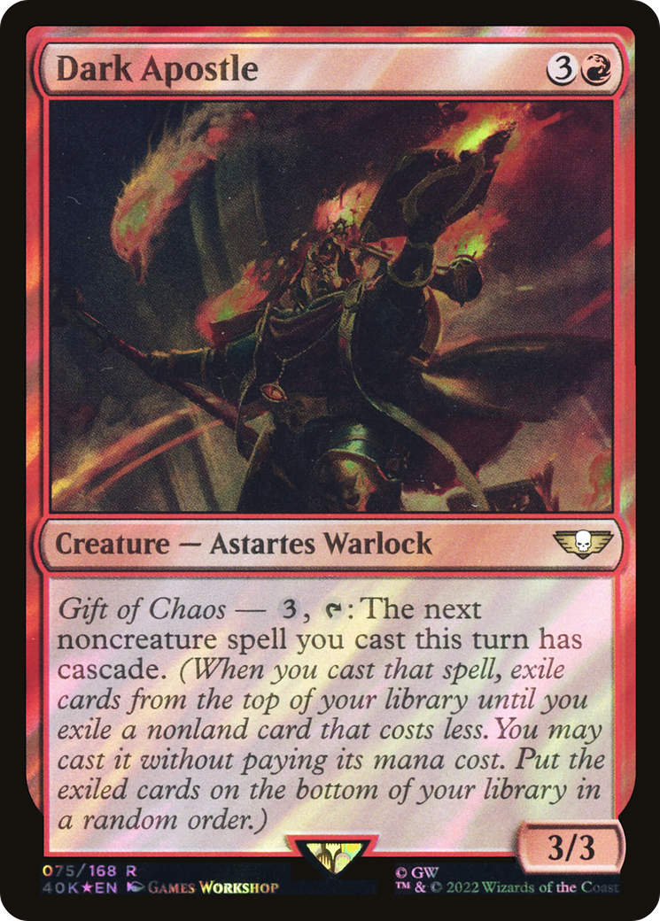 Dark Apostle (Surge Foil) [Warhammer 40,000 Commander] Foil