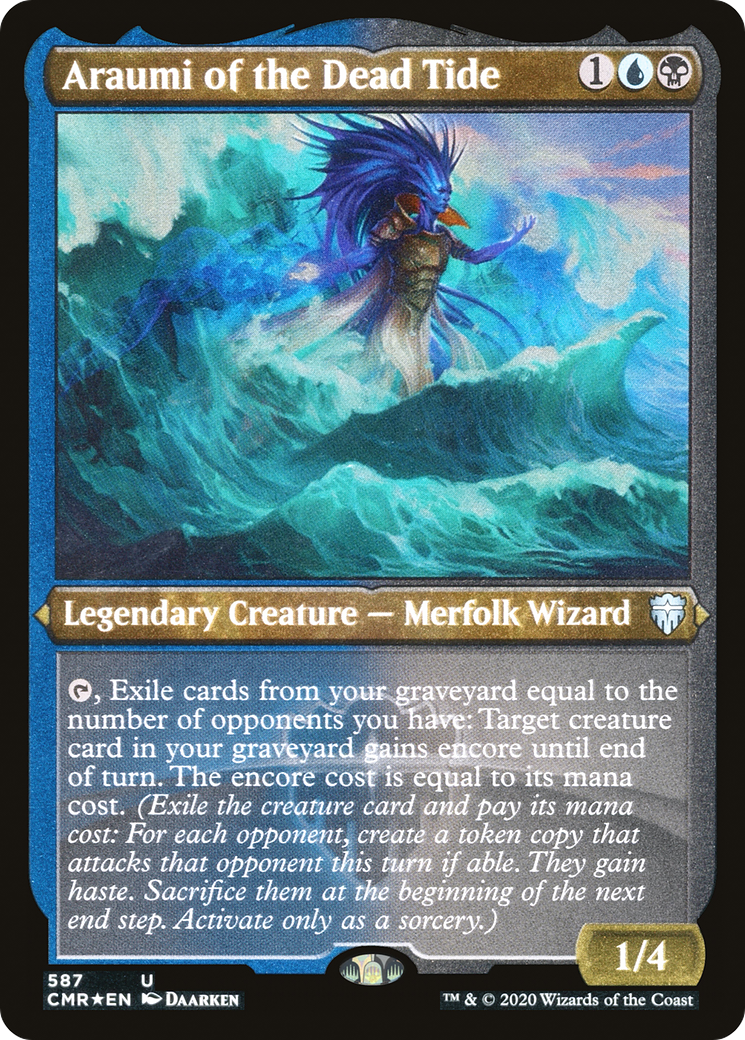 Araumi of the Dead Tide (Foil Etched) - Commander Legends Foil