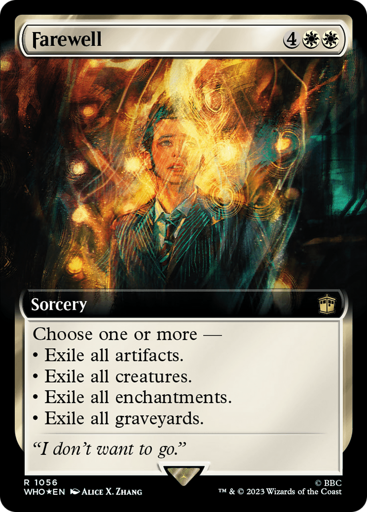 Farewell (Extended Art) (Surge Foil): (Extended Art) [Doctor Who] Foil