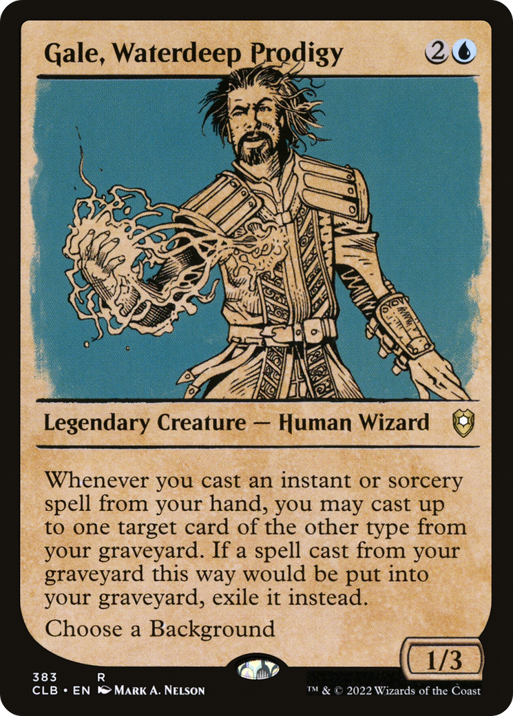 Gale, Waterdeep Prodigy (Showcase): (Showcase) [Commander Legends: Battle for Baldur's Gate]