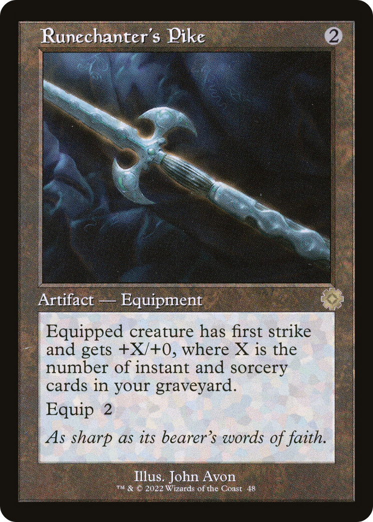 Runechanter's Pike (Retro) [The Brothers' War Retro Artifacts]