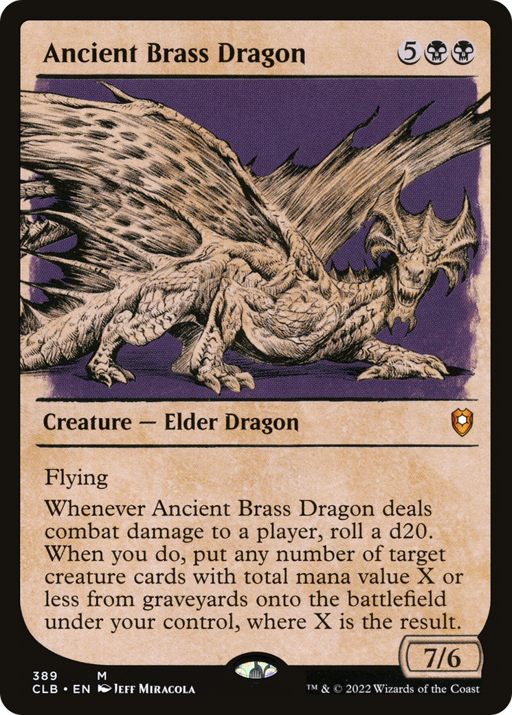 Ancient Brass Dragon (Showcase) - Commander Legends: Battle for Baldur's Gate: (Showcase)