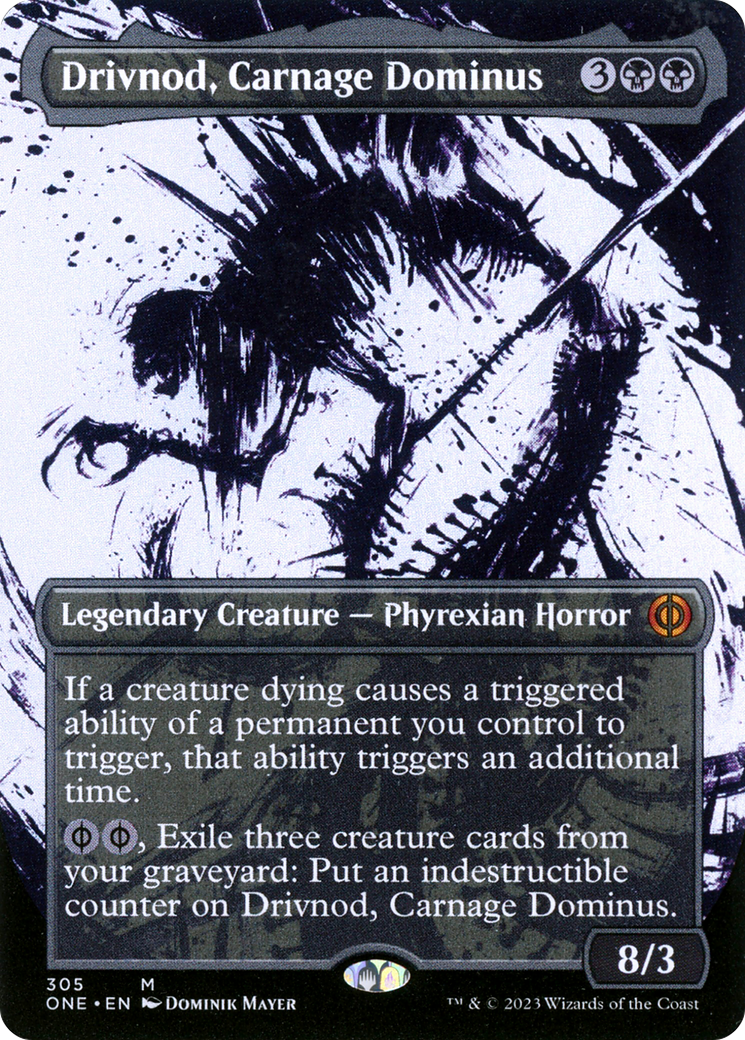 Drivnod, Carnage Dominus (Showcase): (Showcase) (Borderless) [Phyrexia: All Will Be One]