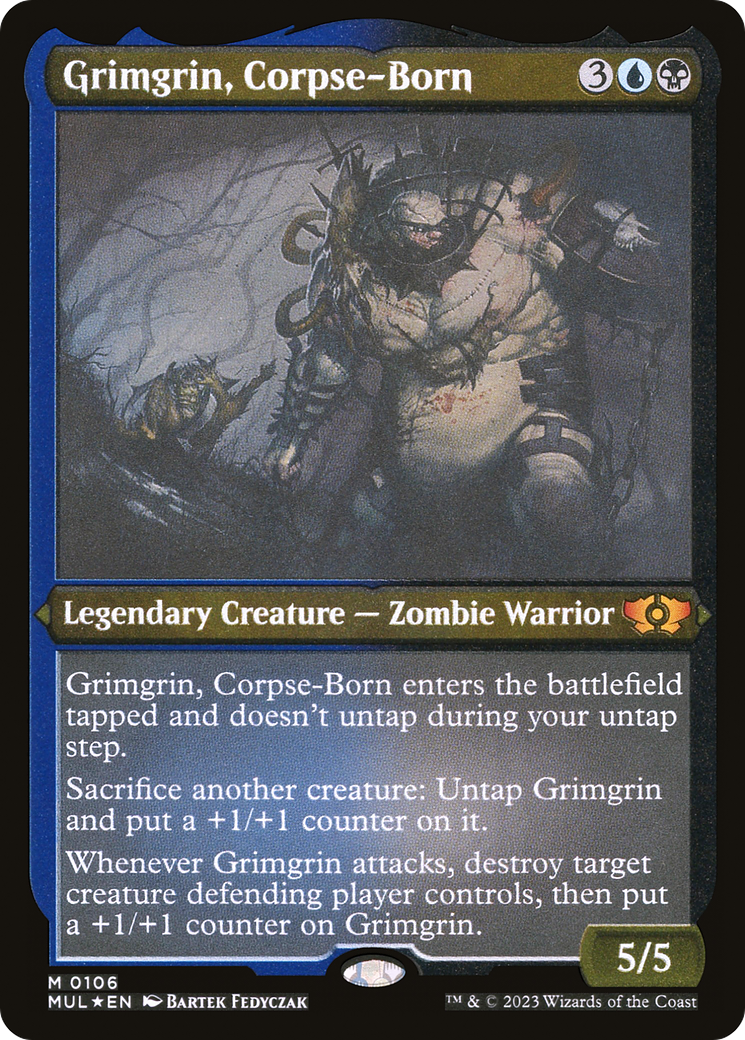 Grimgrin, Corpse-Born (Foil Etched) [Multiverse Legends] Foil