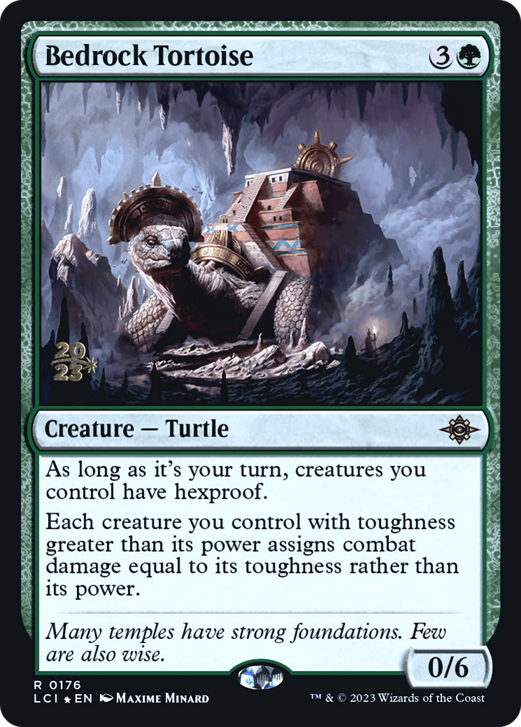 Bedrock Tortoise - The Lost Caverns of Ixalan Promos Foil