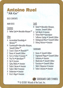 Antoine Ruel Decklist [World Championship Decks 2001]