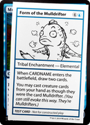 Form of the Mulldrifter (No PW Symbol) [Mystery Booster Playtest Cards 2021]