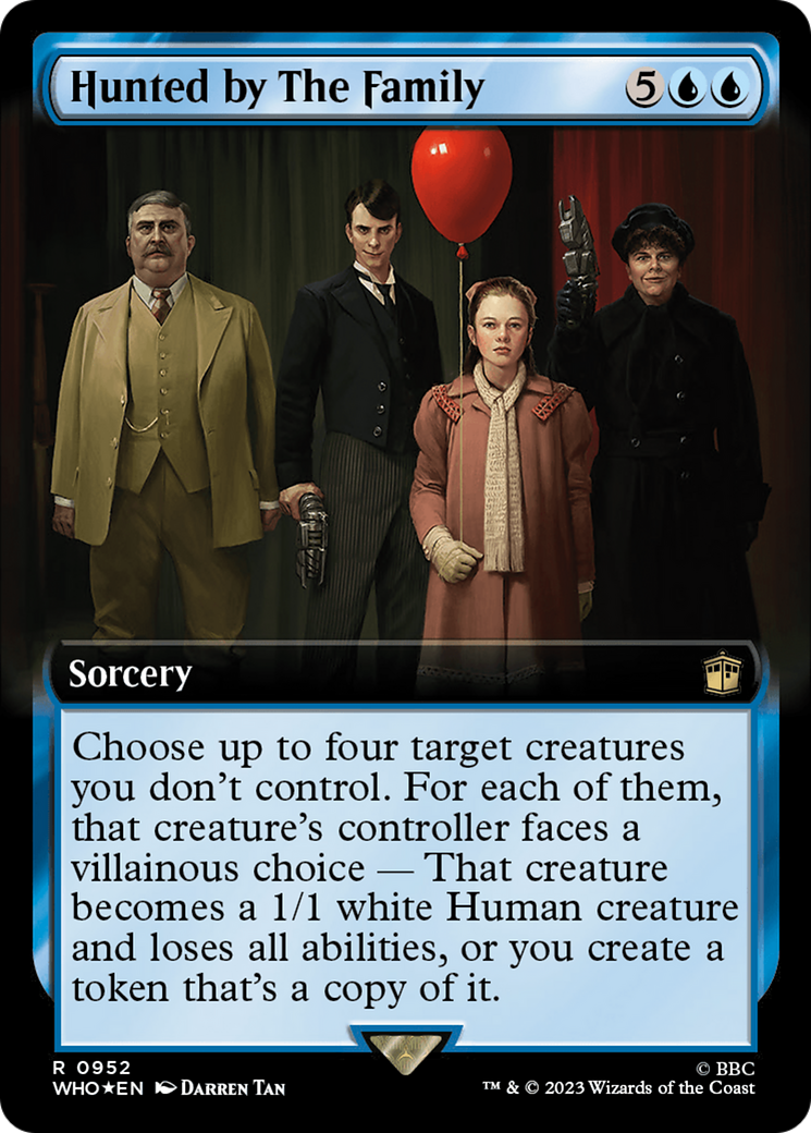 Hunted by The Family (Extended Art) (Surge Foil): (Extended Art) [Doctor Who] Foil