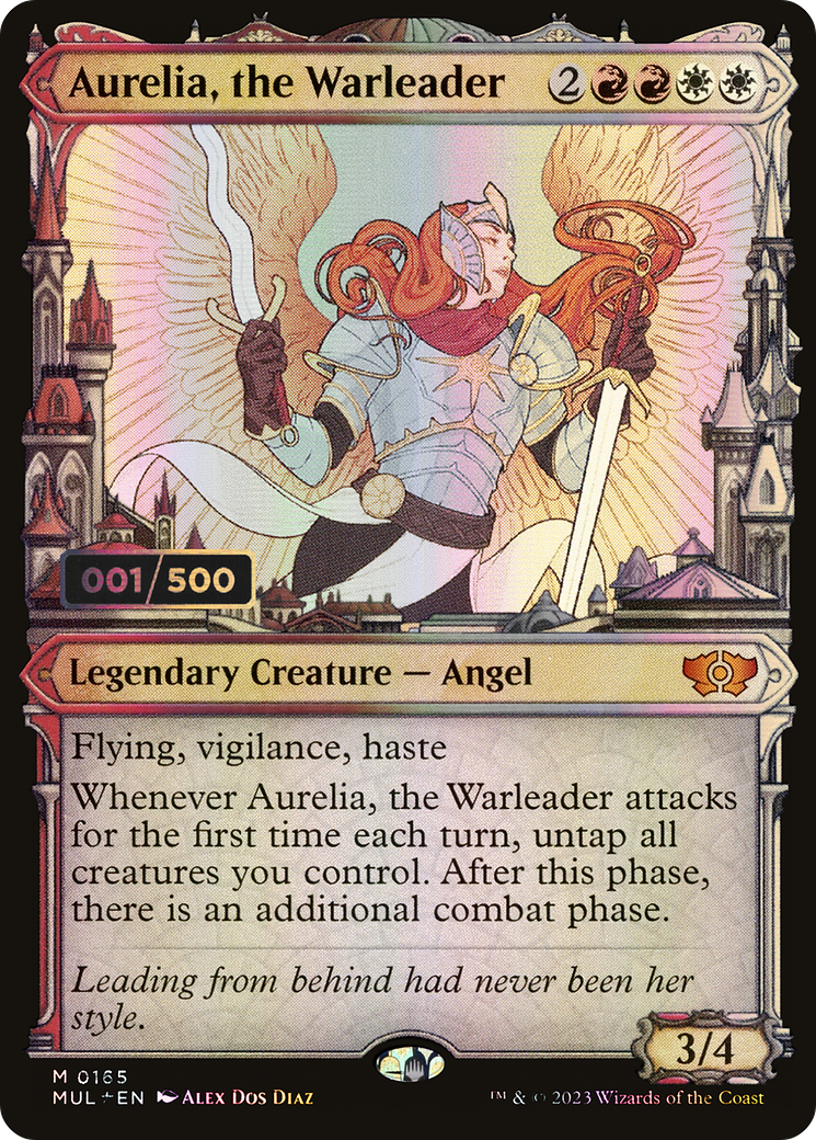 Aurelia, the Warleader (Serial Numbered) - Multiverse Legends: (Showcase) Foil