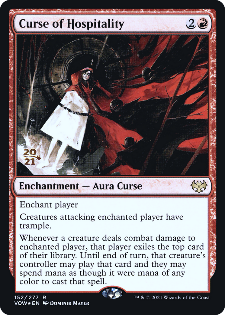 Curse of Hospitality [Innistrad: Crimson Vow Promos] Foil