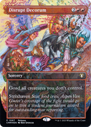 Disrupt Decorum (Borderless) [Commander Masters] Foil