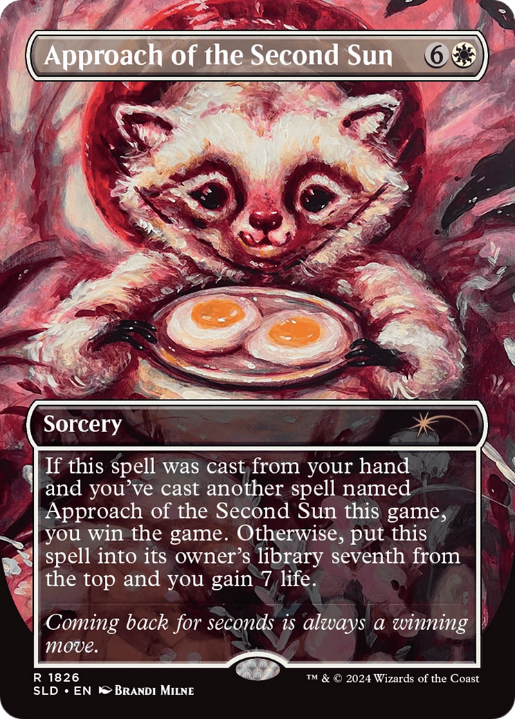 Approach of the Second Sun (Rainbow Foil) [Secret Lair Drop] (Borderless) Foil