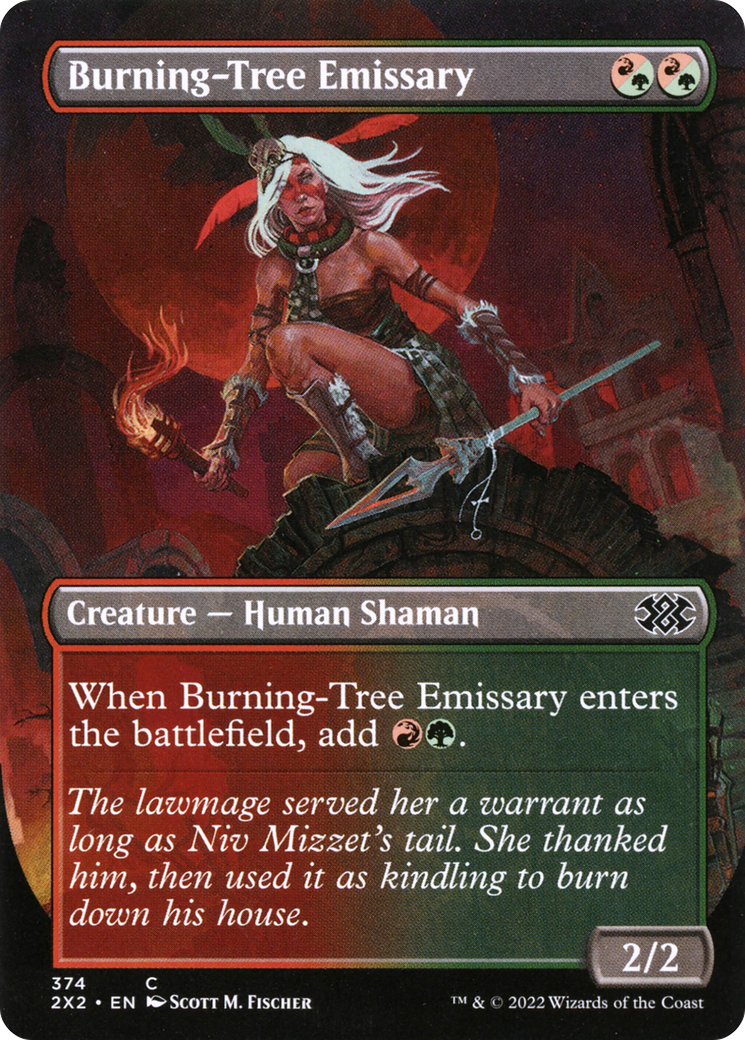 Burning-Tree Emissary (Borderless) - Double Masters 2022