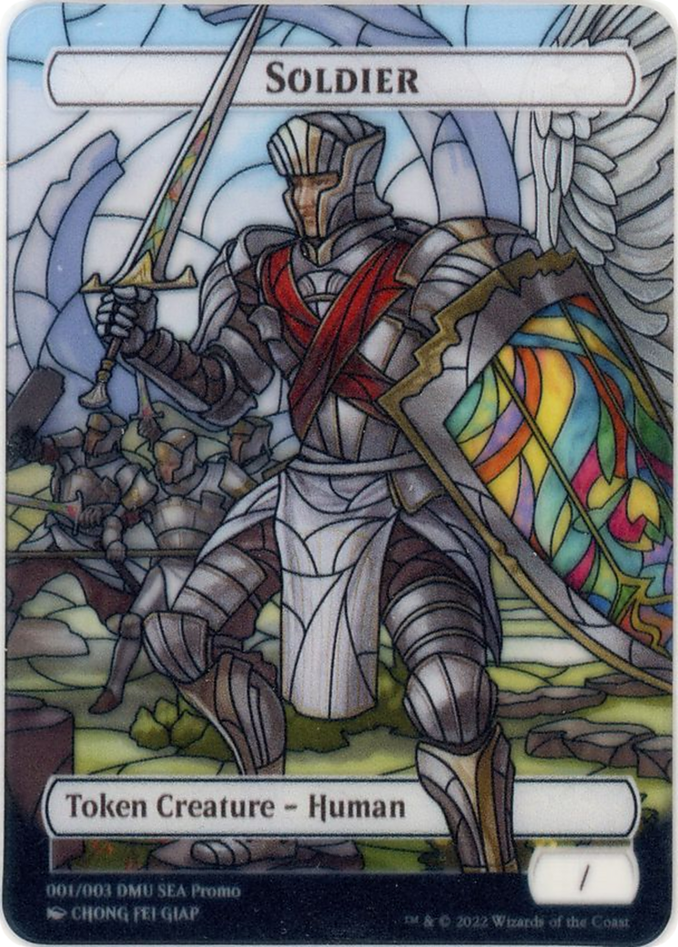 Soldier Token [SEA Exclusive] - [Dominaria United Southeast Asia Tokens]: (Full Art)