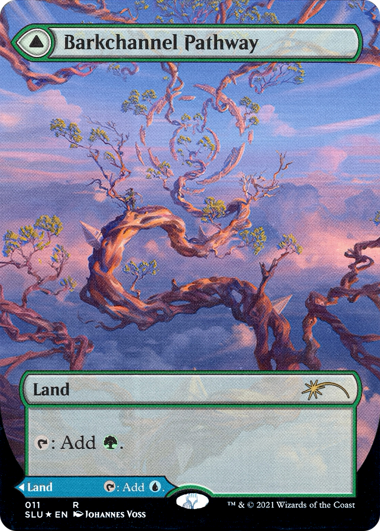 Barkchannel Pathway (Borderless) [Secret Lair: Ultimate Edition]: (Showcase) Foil