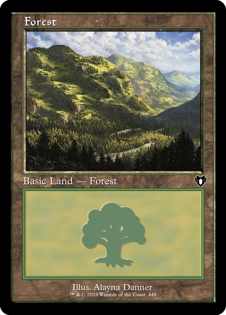 Forest (449) (Retro Frame) [Commander Masters]