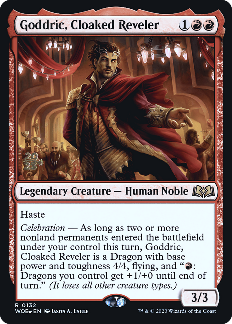 Goddric, Cloaked Reveler [Wilds of Eldraine Prerelease Promos]