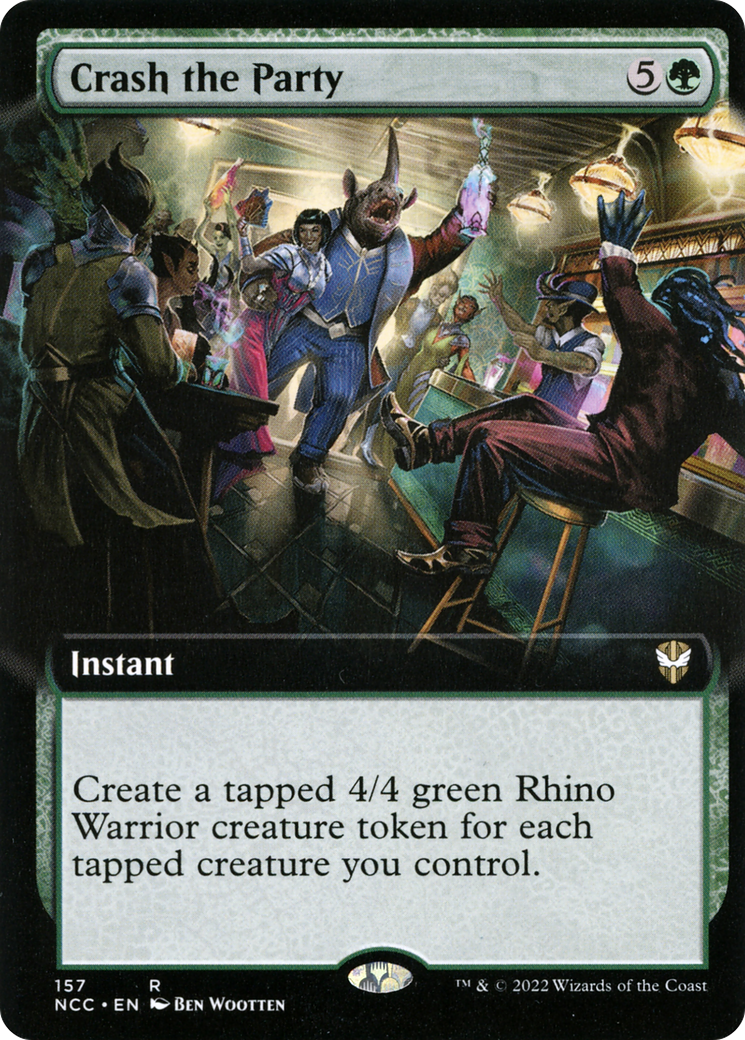 Crash the Party (Extended Art): (Extended Art) [New Capenna Commander]