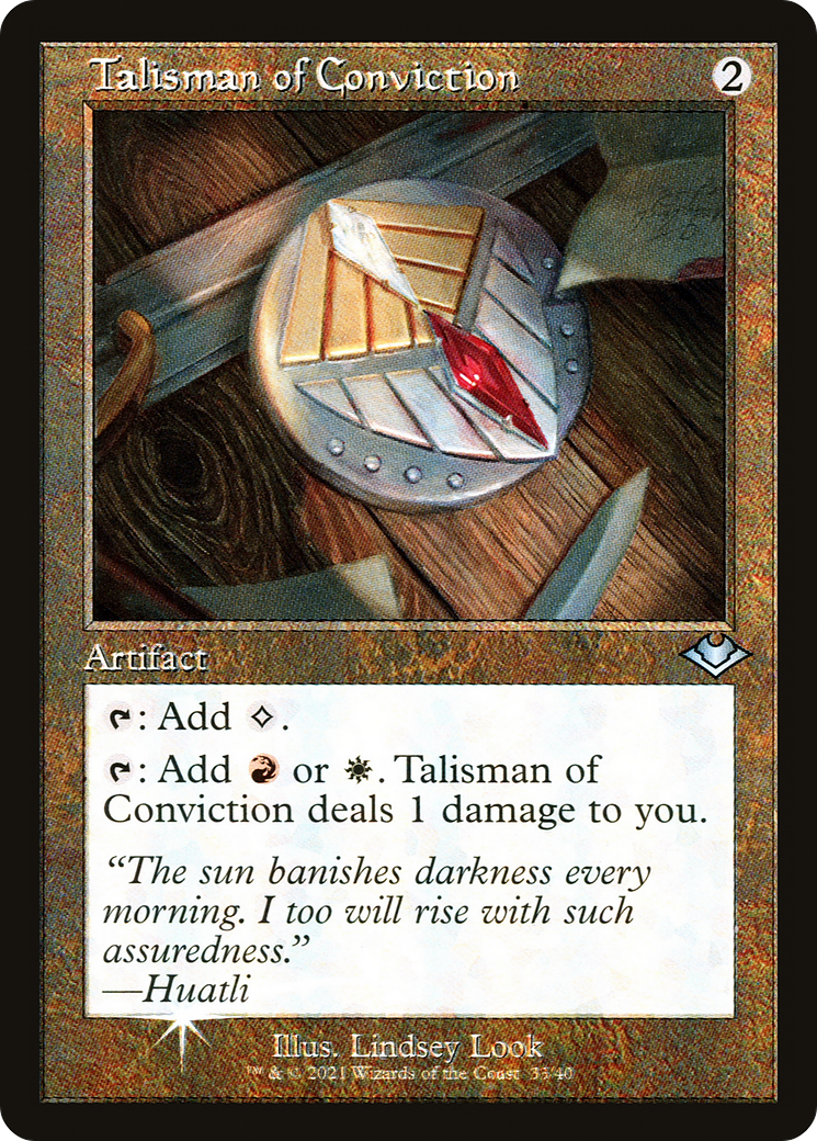 Talisman of Conviction (Retro Frame) - [Modern Horizons 1 Timeshifts] Foil