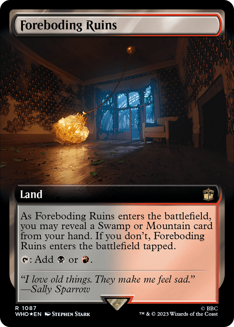 Foreboding Ruins (Extended Art) (Surge Foil): (Extended Art) [Doctor Who] Foil