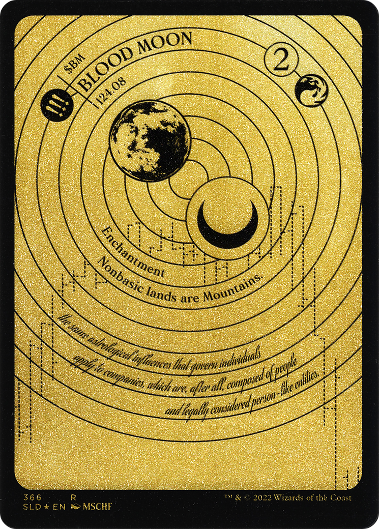 Blood Moon (Foil Etched) (Gold) - Secret Lair Drop Etched Foil