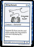 Biting Remark (No PW Symbol) - Mystery Booster Playtest Cards 2021