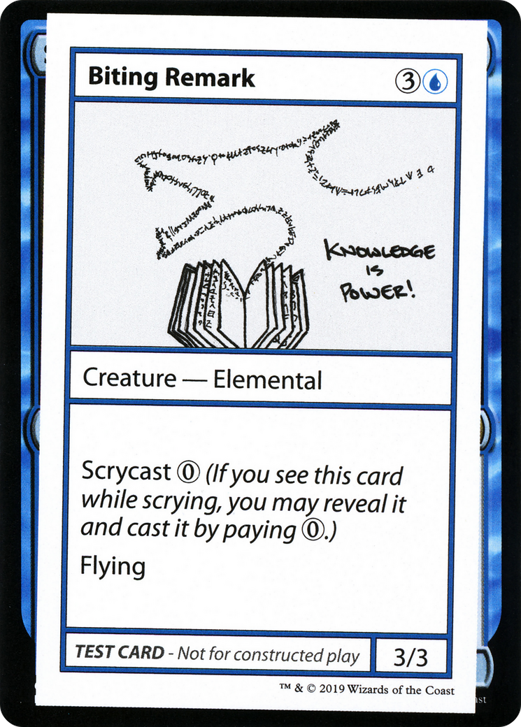 Biting Remark (No PW Symbol) - Mystery Booster Playtest Cards 2021
