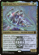 Adrix and Nev, Twincasters (Display Commander) - Thick Stock - Commander 2021 Display Commanders Foil