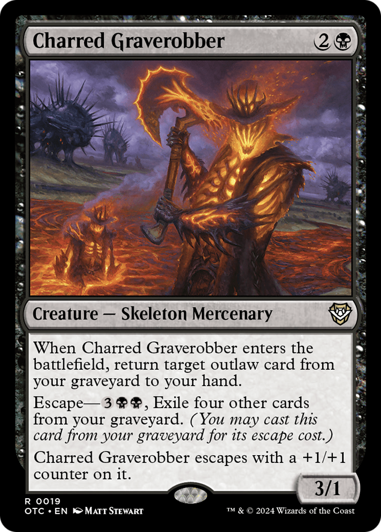 Charred Graverobber - Outlaws of Thunder Junction Commander