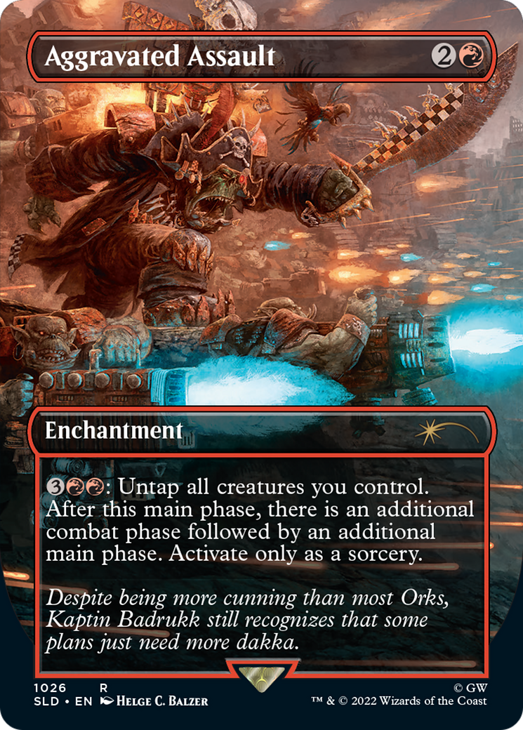 Aggravated Assault (Borderless) - Secret Lair Drop