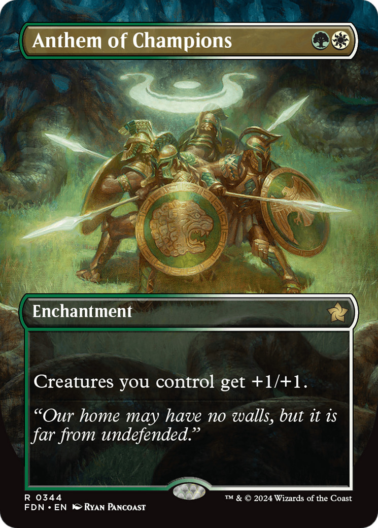 Anthem of Champions (Borderless) - Foundations: (enchantment)