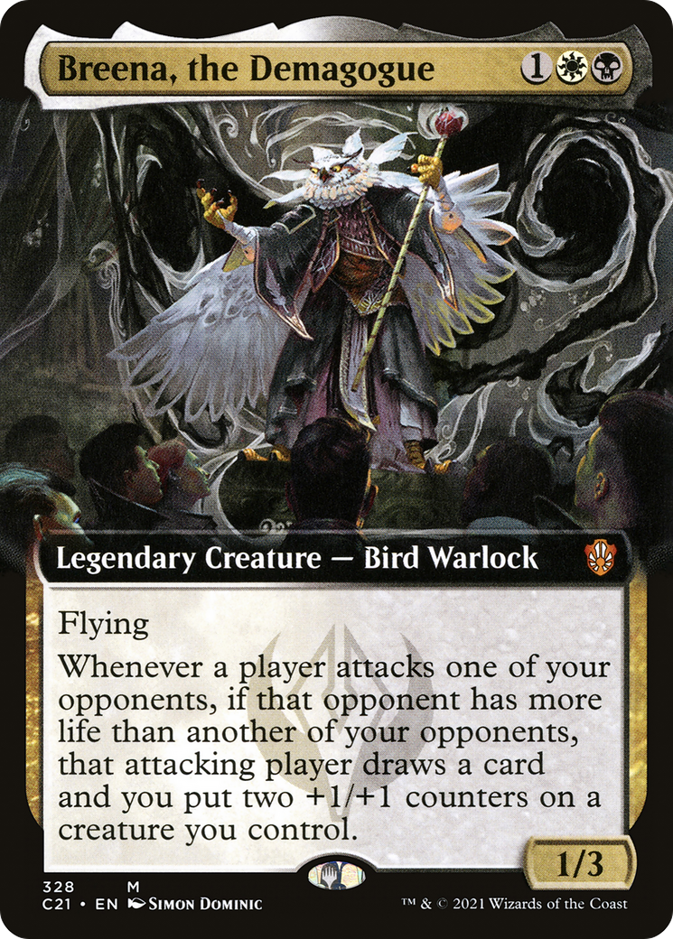 Breena, the Demagogue (Extended Art) - Commander 2021: (Extended Art)