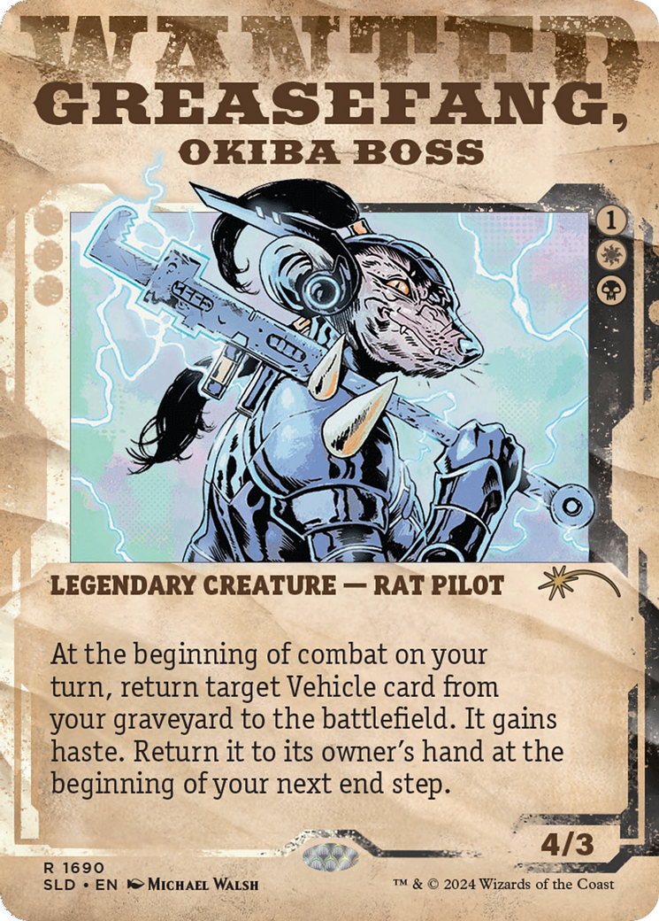 Greasefang, Okiba Boss: (Showcase) (Borderless) [Secret Lair Drop]
