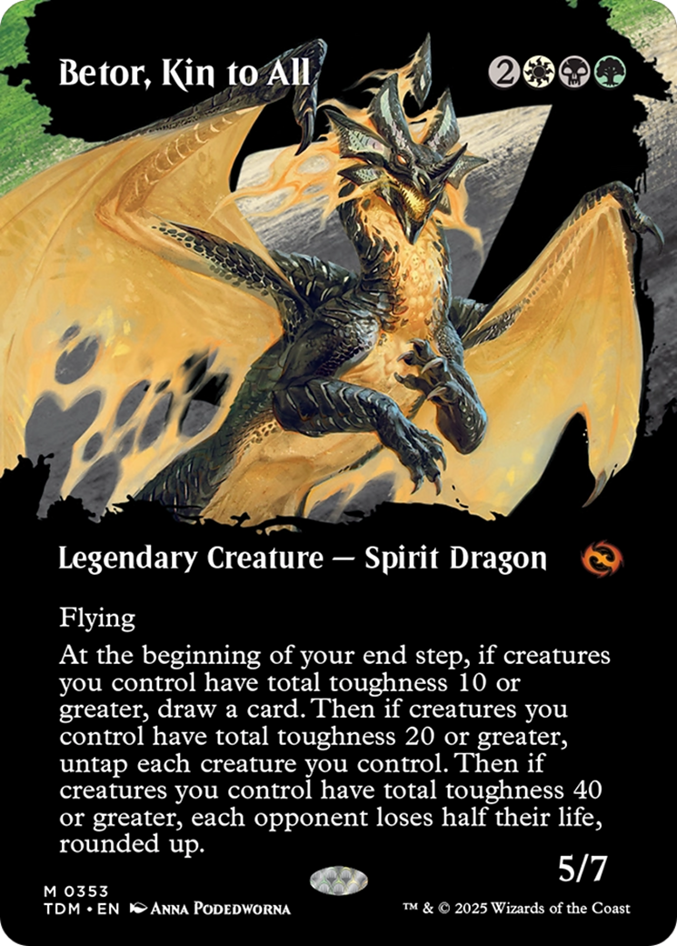 Betor, Kin to All (Borderless) - Tarkir: Dragonstorm: (Showcase)
