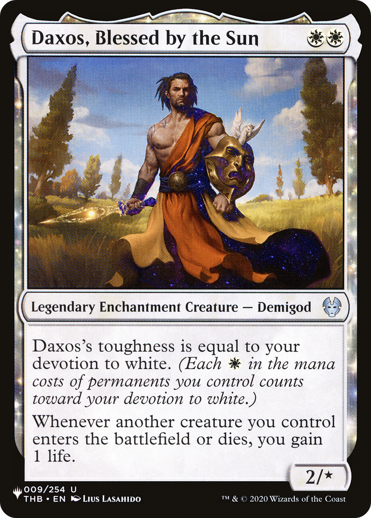 Daxos, Blessed by the Sun: (enchantment) [The List]